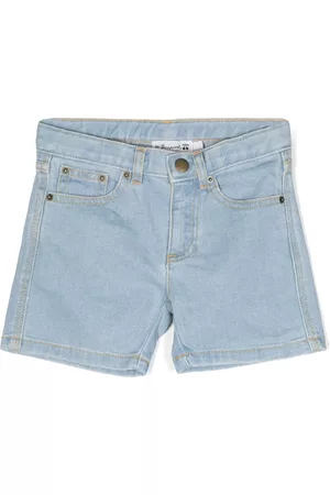 BONPOINT Embroidered logo denim shorts