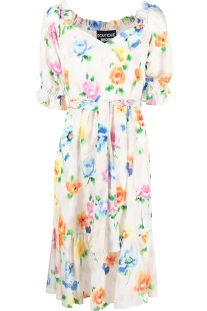 Moschino Floral-print midi dress