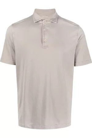 FEDELI Plain cotton polo shirt