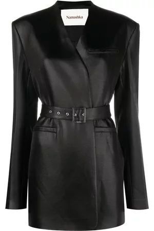 Nanushka Belted single-breasted blazer