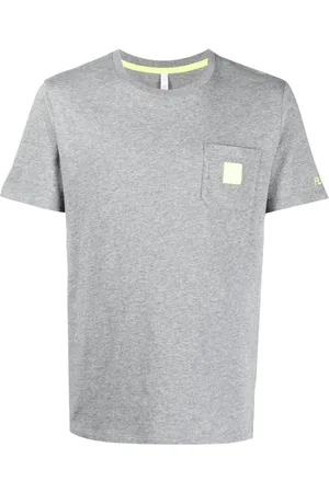 sun68 Men Short Sleeve - Logo-patch cotton T-shirt