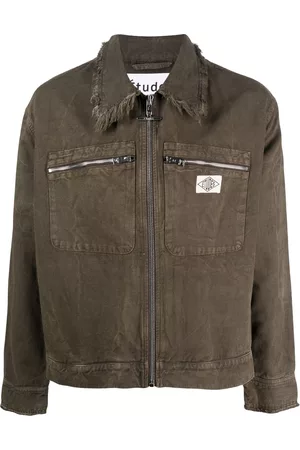 Etudes Unfinished-effect zip-up jacket