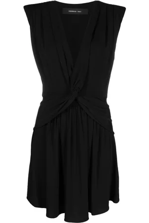 FEDERICA TOSI Knot-detail V-neck dress