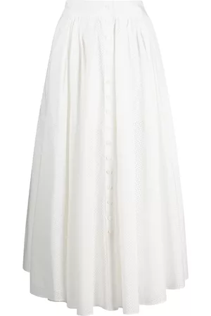 Serafini Perforated high-waisted skirt