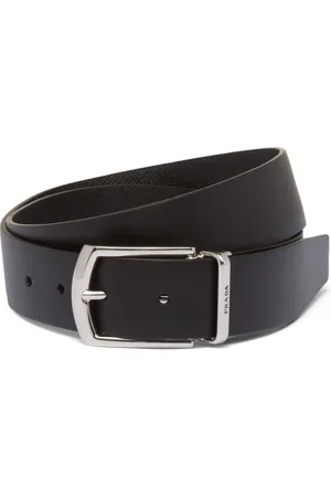 Prada Men Belts - Reversible saffiano leather belt