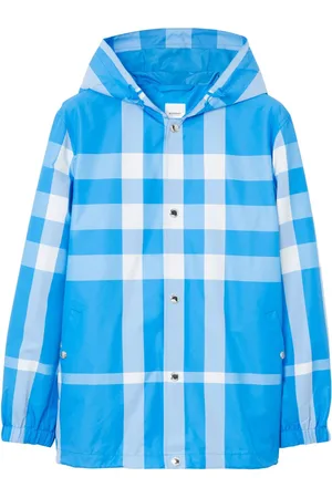 Burberry Checked hooded jacket