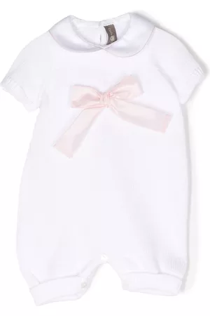 LITTLE BEAR Bow-detail knitted romper
