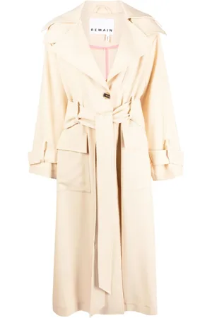 REMAIN Women Trench Coats - Belted trench coat