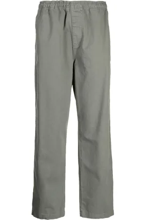 STUSSY Elasticated-waist straight-leg trousers