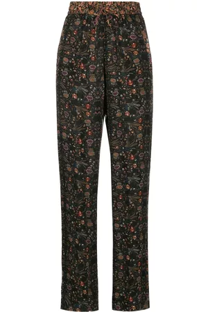 Isabel Marant Ozio floral-print silk trousers