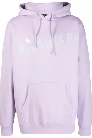 KIDSUPER STUDIOS Logo-print long-sleeved cotton hoodie