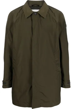 Woolrich Logo-patch long-sleeve raincoat
