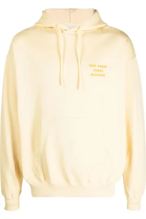 Drôle de Monsieur Slogan print hoodie