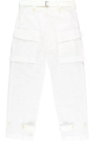 SACAI Logo-embroidery trousers