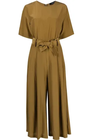 Fabiana Filippi Belted cropped jumpsuit
