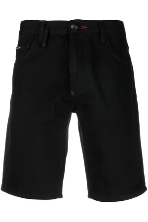 Philipp Plein Straight-leg denim shorts