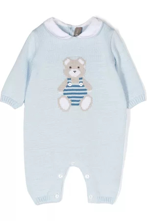 LITTLE BEAR Teddy bear knit romper