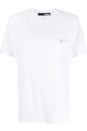 ROTATE Logo-print organic-cotton T-shirt