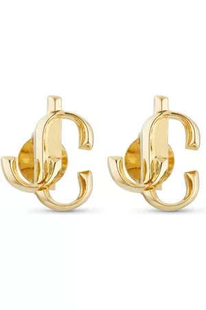 Jimmy Choo Logo-lettering stud earrings