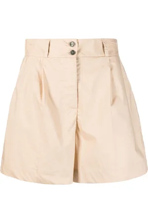 Woolrich Pleat-detail high-waisted shorts