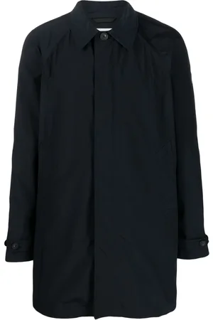 Woolrich Men Rainwear - Logo-patch long-sleeve raincoat