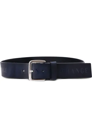 Armani Exchange Logo-embossed leather belt