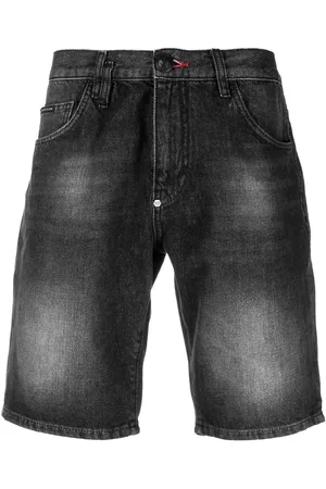 Philipp Plein Washed denim shorts