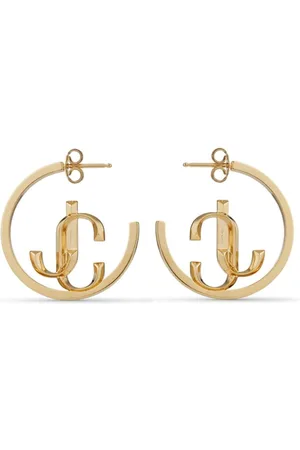 Jimmy Choo Logo-lettering medium hoops