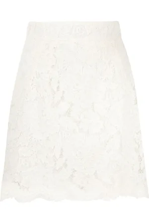 Dolce & Gabbana Floral-lace miniskirt