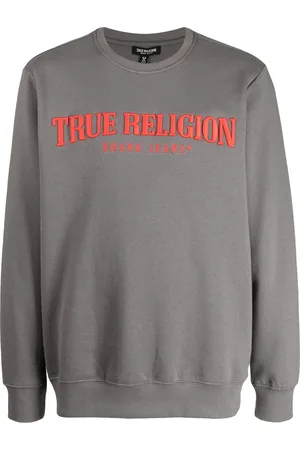 True Religion Logo-embroidered cotton-blend sweatshirt