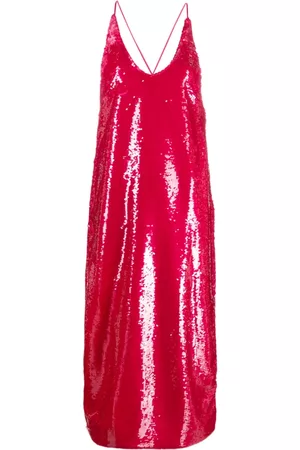 Ganni Sequin-embellished midi dress