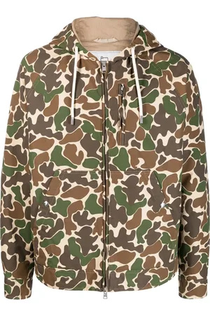 Woolrich Men Jackets - Camouflage-print drawstring jacket