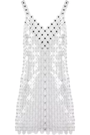 Paco rabanne Circle disc transparent minidress