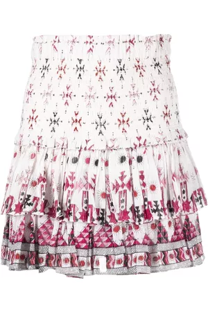 Marant Etoile Ruffled cotton-blend skirt