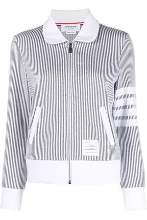 Thom Browne Zip-fastening seersucker jacket