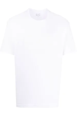 EA7 Men Short Sleeve - Embossed logo cotton T-shirt