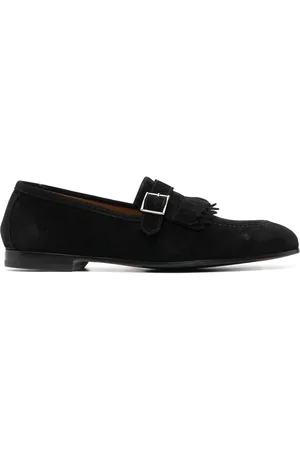 Doucal's Men Loafers - Fringed-detail suede loafers