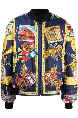 Hermès Men Bomber Jackets - 1990-2000s pre-owned Jazz reversible bomber jacket