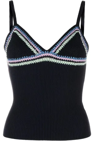 Chloé Spaghetti straps knitted top