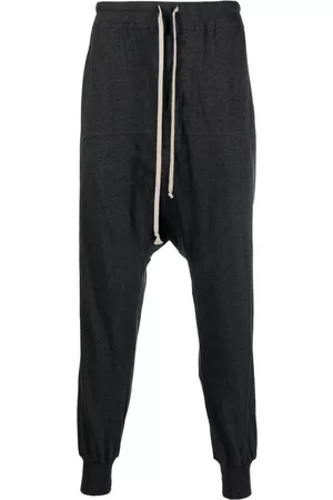 Rick Owens Drop-crotch drawstring track pants