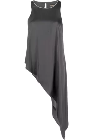 PESERICO SIGN Asymmetric-hem sleeveless blouse