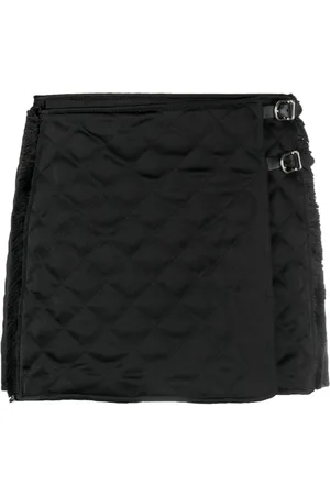 Durazzi Milano Quilted wrap-style mini skirt
