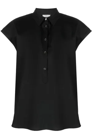 Woolrich Women Tops - Cap-sleeves cotton shirt