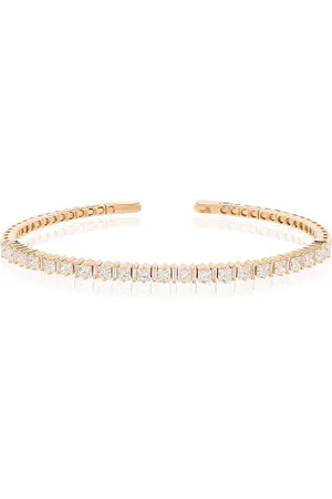 Suzanne Kalan 18kt yellow mixed cut diamond bracelet