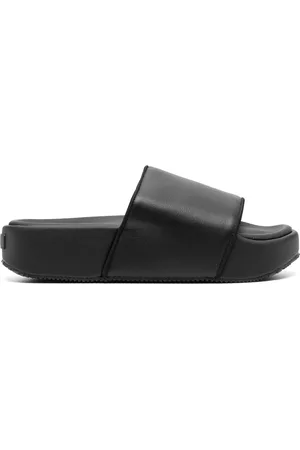 Y-3 Plain leather slides