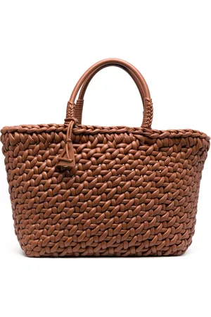 Alanui Interwoven-design leather tote bag