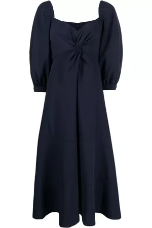 Cinq A Sept Kristina bishop-sleeves midi dress