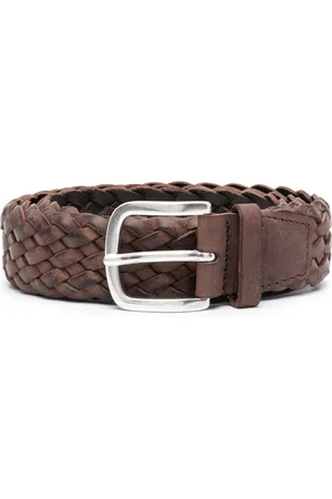 Orciani Men Belts - Interwoven leather belt