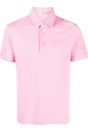 Etro Men Polo Shirts - Logo-embroidered cotton polo shirt