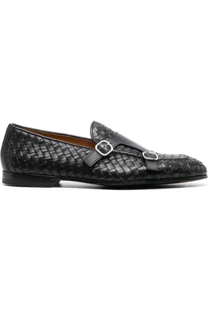 Doucal's Men Shoes - Woven double-strap monk shoes